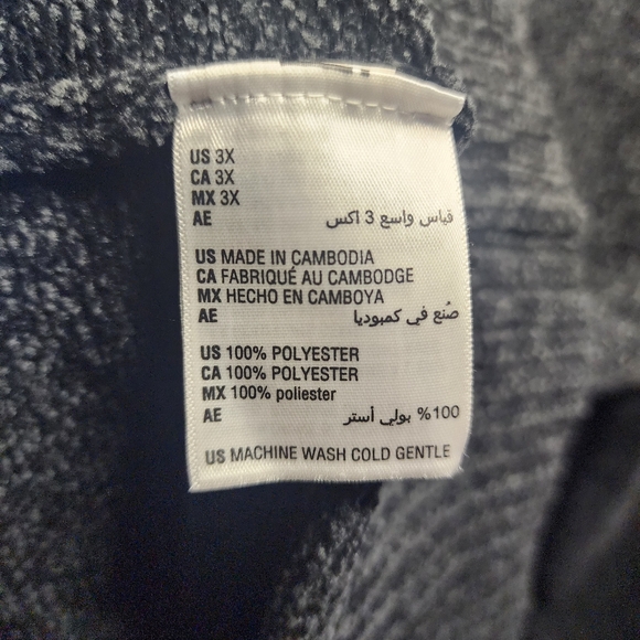 Style & Co EUC Womens Sz 3X Charcoal V-Neck Women's Sweater - Picture 4 of 5